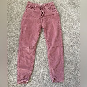 Free people we the free mauve corduroy mom jeans